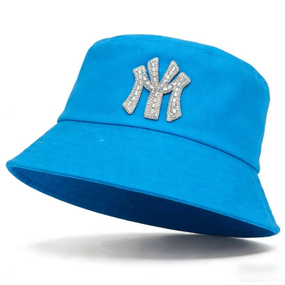 Luxury Cotton Diamond Solid Color Bucket Hat