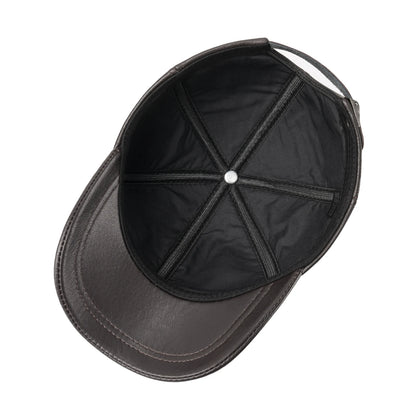 Unisex Genuine Leather Baseball Cap