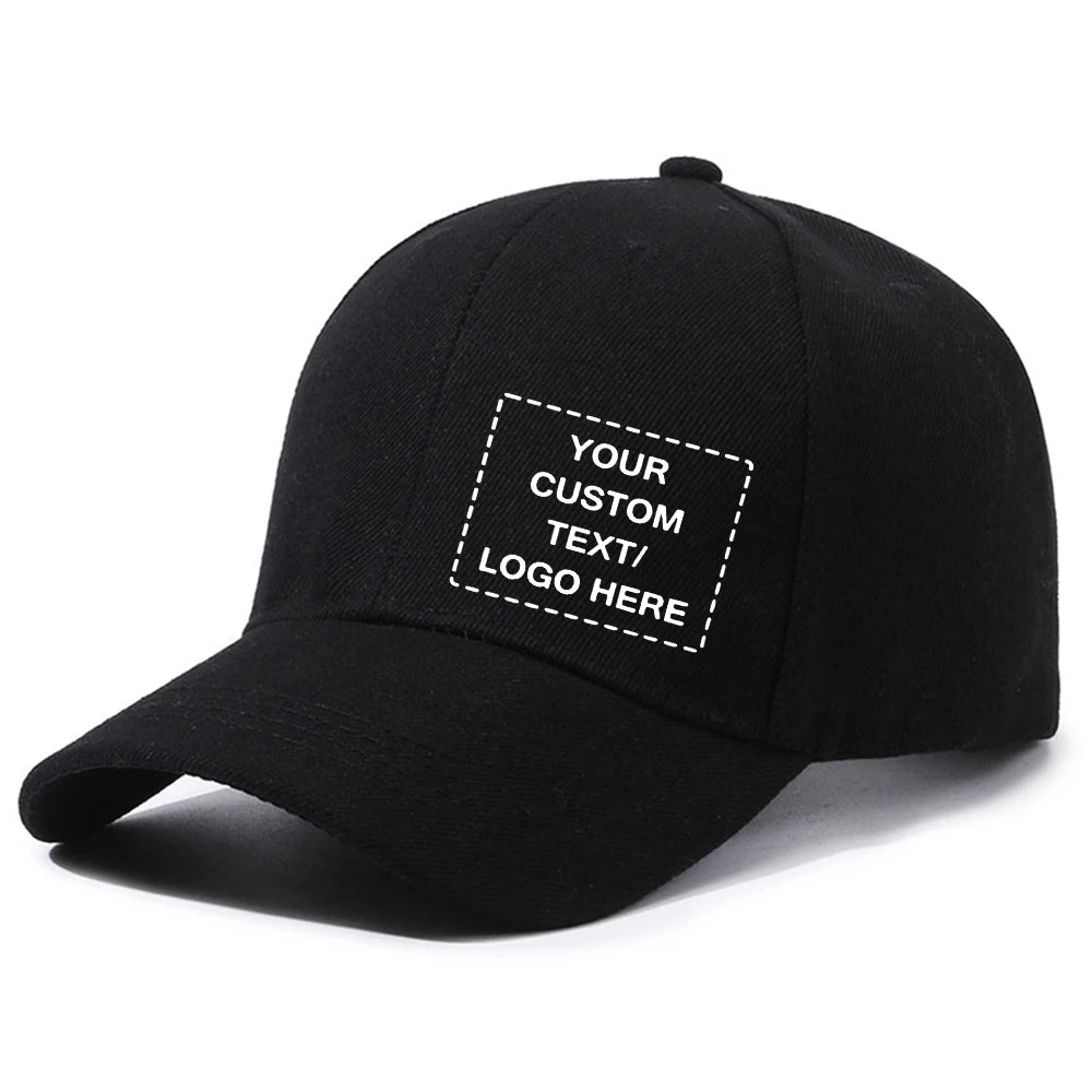 Customized Side Logo Printed Baseball Cap