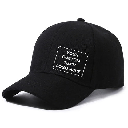 Customized Side Logo Printed Baseball Cap