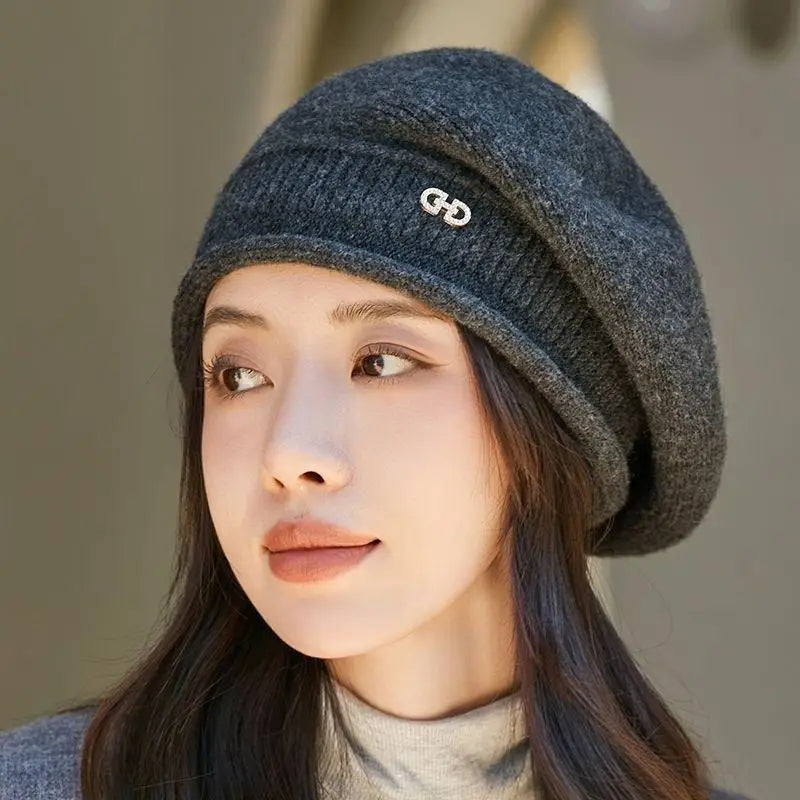 Women's Warm Wool Slouchy Knit Bucket Hat