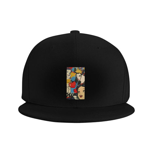 Cartoon Snow White Villains Graphic Streetwear Snapback Cap