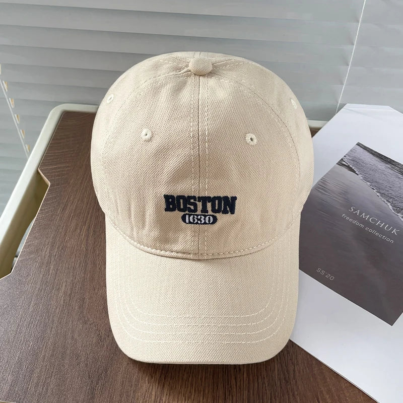 Boston Embroidered Baseball Cap Unisex