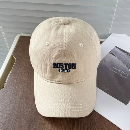Boston Embroidered Baseball Cap Unisex