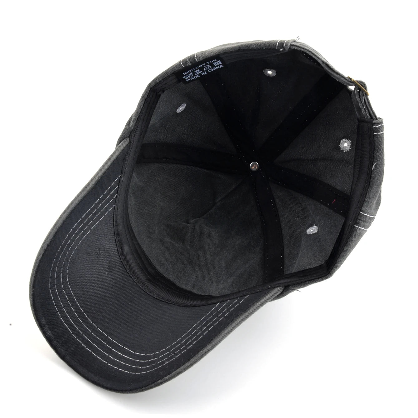 Unisex Vintage Embroidered Letter Baseball Cap