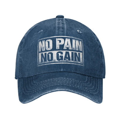 No Pain No Gain Gym Training Baseball Cap