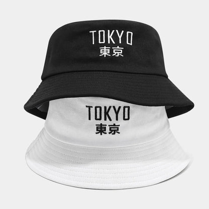 Tokyo Custom Text Cotton Fashion Trend Bucket Hat