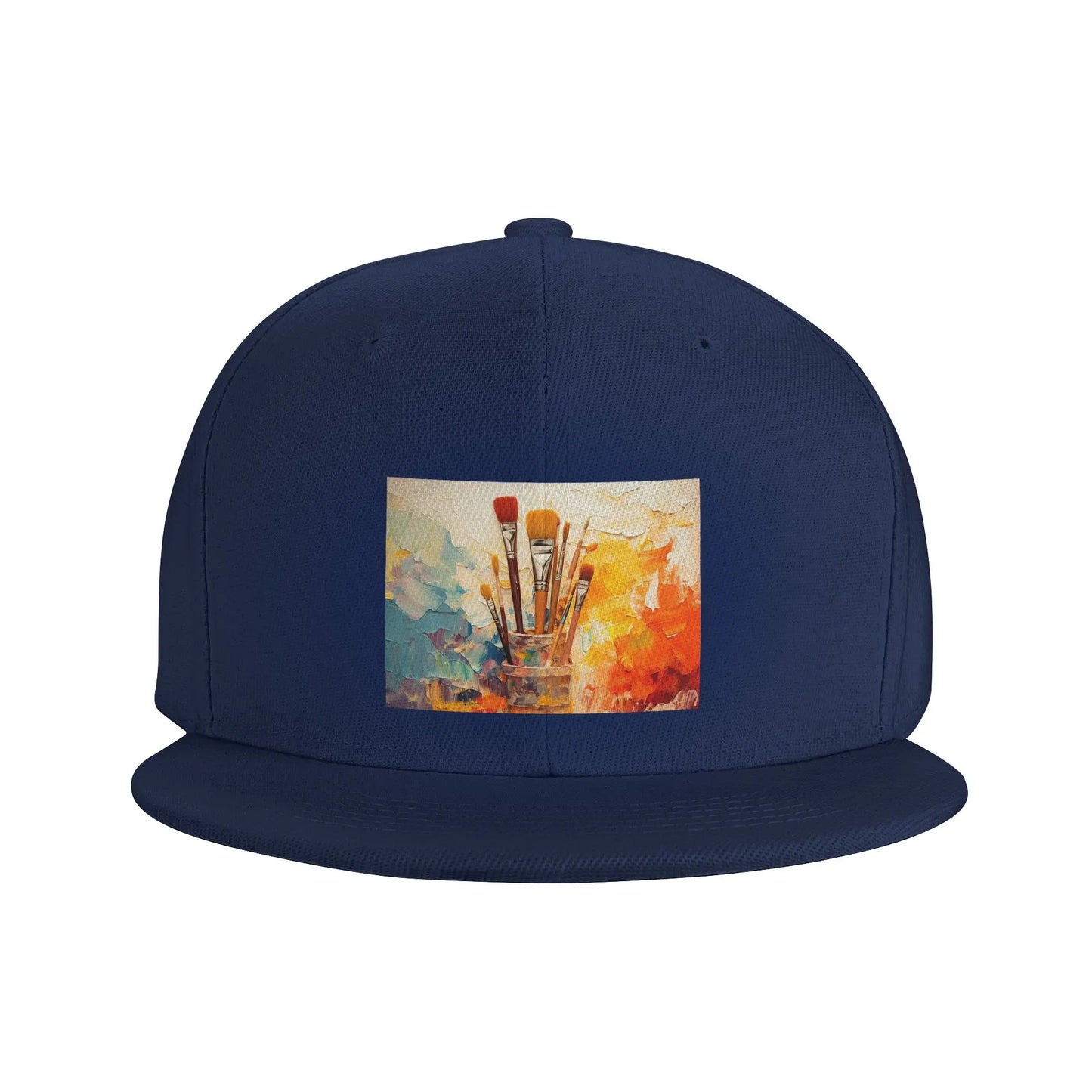Color Paint Brush Print Artistic Snapback Cap