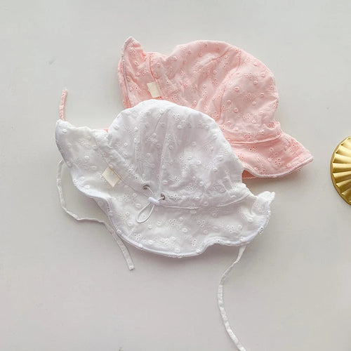 Hollow Flower Soft Cotton Baby Bucket Hat