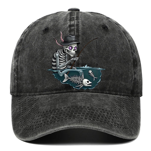 Skull Print Baseball Cap