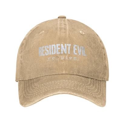 Resident Evil Requiem Logo Washed Snapback Baseball Cap