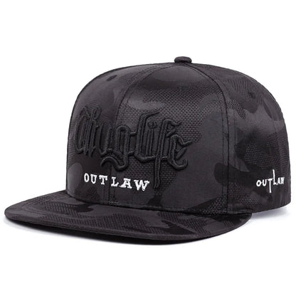 Unisex Riot LIFE Embroidered Flat Brim Cap