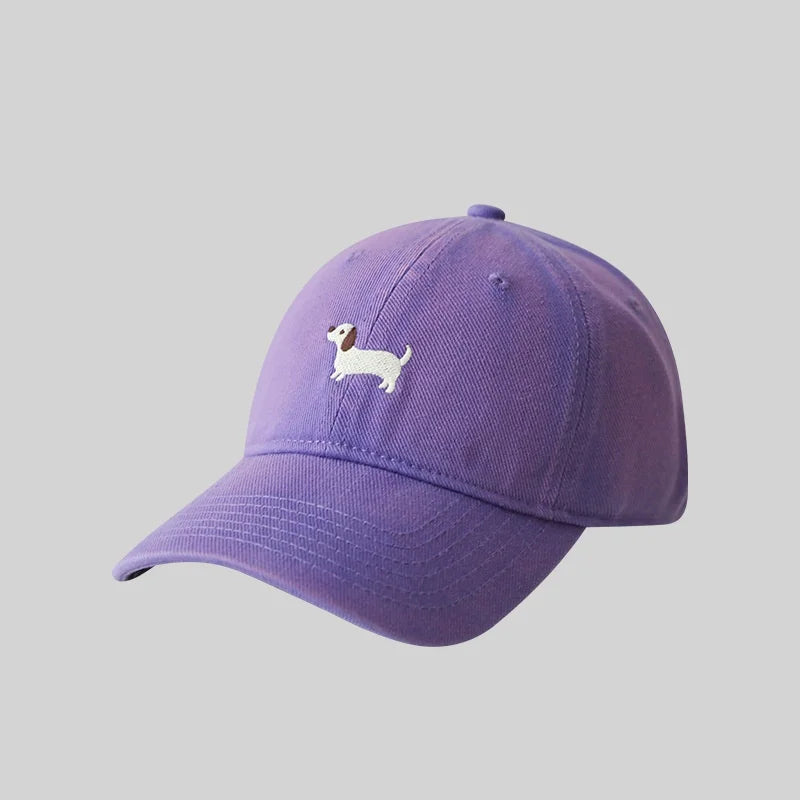 Dachshund Embroidery Outdoor Leisure Baseball Cap