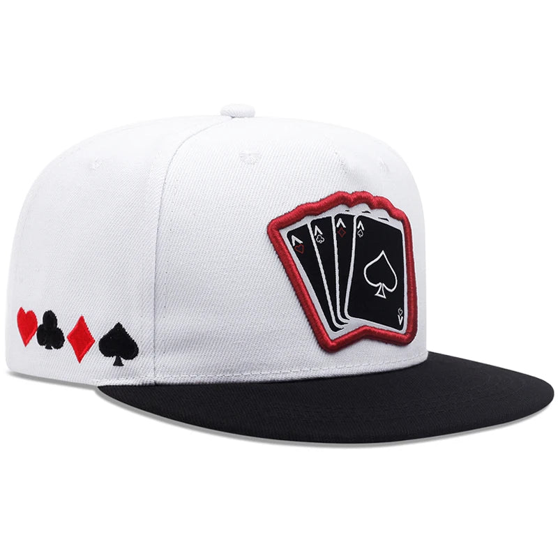 Poker A Four Flat-Brim Mesh Snapback