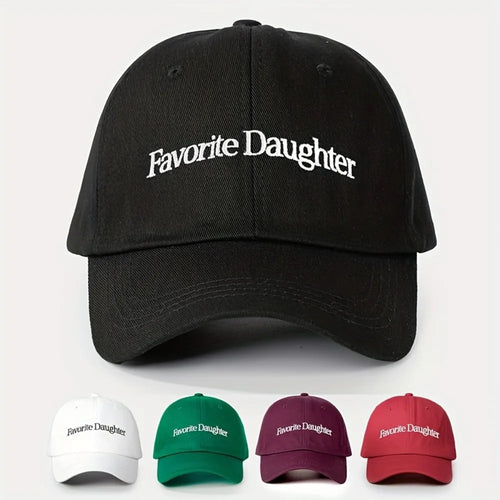 Solid Color Embroidered Adjustable Breathable Baseball Cap