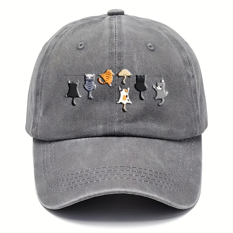 Cute Cat Print Casual Baseball Cap