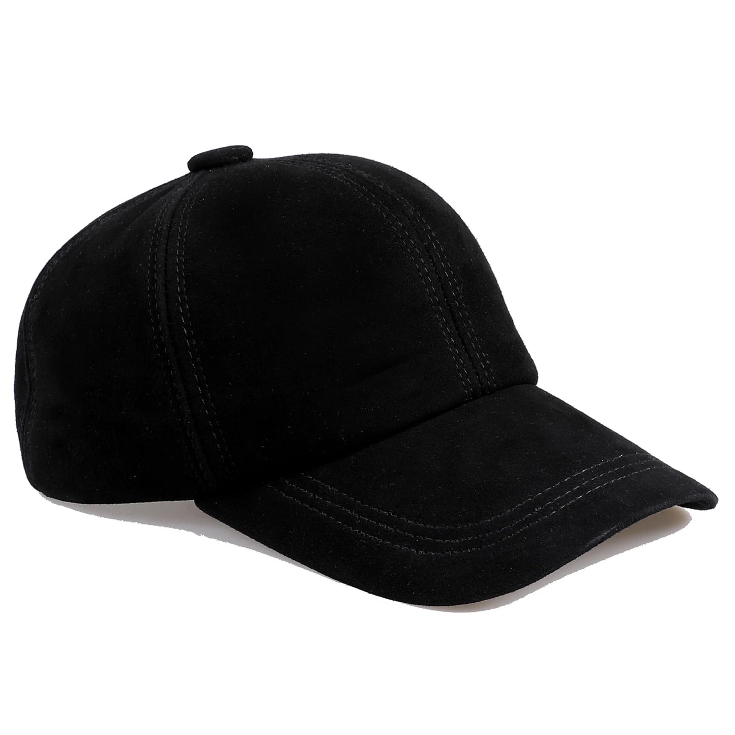 Genuine Suede Leather Adjustable Baseball Cap