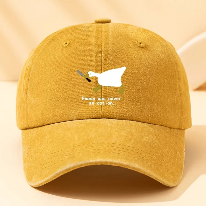 Running Goose Printed Duckbill Baseball Cap