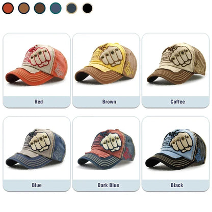 Fist Letter Rivet Baseball Cap