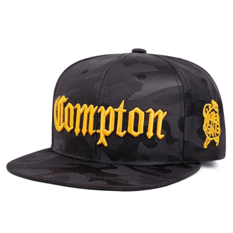 New Camouflage Compton Embroidery Snapback Cap