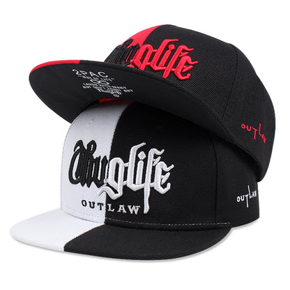 Thuglife Embroidery Hip Hop Snapback Cap