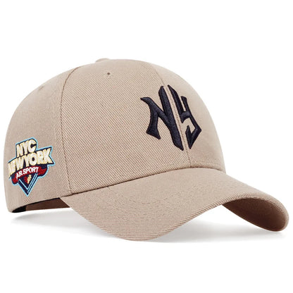Letter Embroidered Cotton Snapback Cap