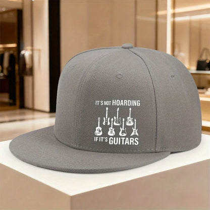 Guitars Not Hoarding Music Lover Snapback Cap