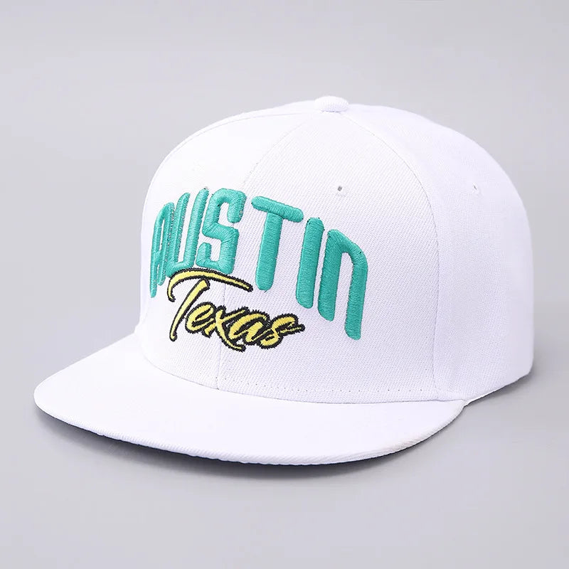 Classic Austin Letter Embroidered Baseball Cap