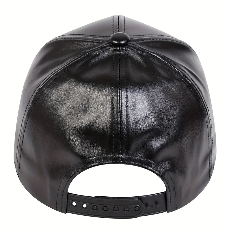 PU Leather Baseball Cap