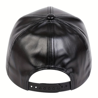 PU Leather Baseball Cap