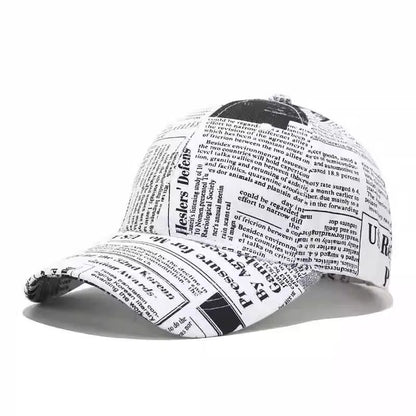 Graffiti Newspaper Baseball Cap