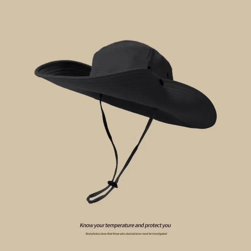Unisex UV Protection Bucket Hat – Wide Brim Sun Cap