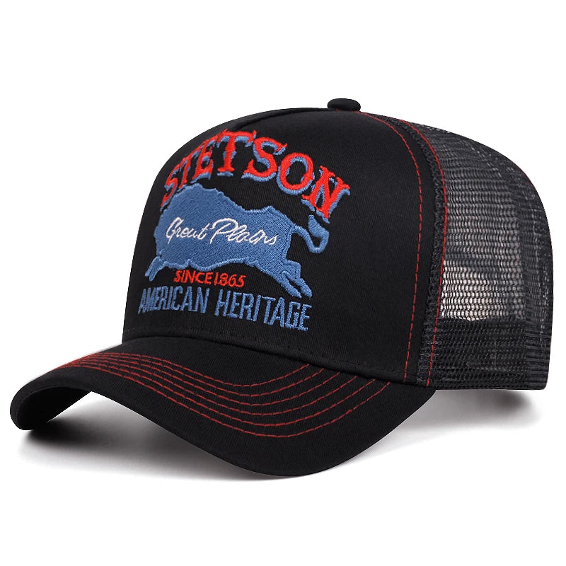STATION Blue Bull Personalized Mesh Baseball Cap