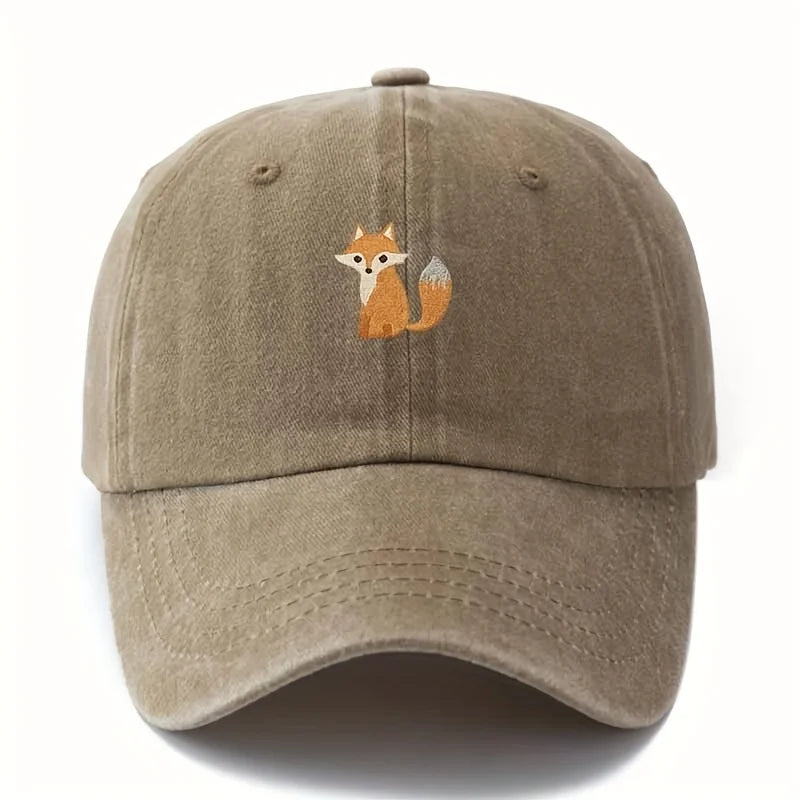 Cute Fox Print Daily Casual Baseball Cap