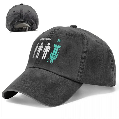 Normal People Me Funny Baseball Cap