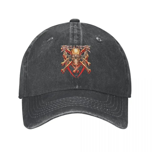 Classic Megadeths Distressed Snapback Baseball Cap