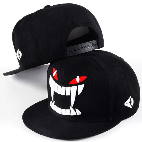 Unisex Ghost Teeth Embroidery Hip-hop Hats