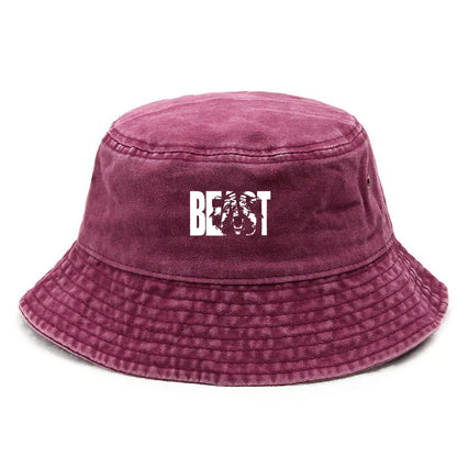 Unisex Doodle Print Vintage Bucket Hat