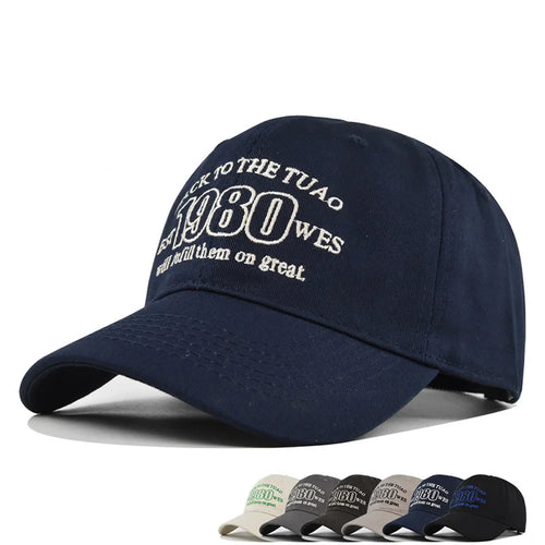 Snapback Cap Letter Embroidery Vintage Streetwear Sun Hat