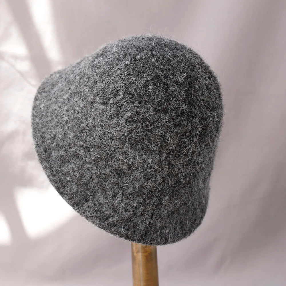 Autumn Winter Wool Vintage Bucket Hat