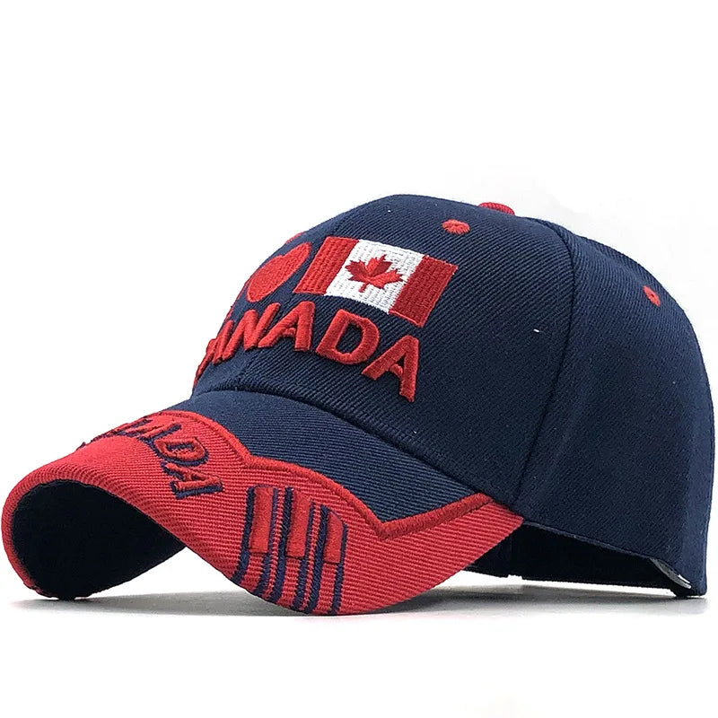 Canada Embroidered Contrast Snapback Baseball Hat