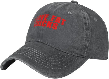 I Love Fat Chicks Retro Adjustable Baseball Cap