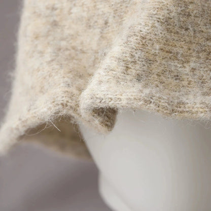 Wool Knit Cashmere Winter Bucket Hat