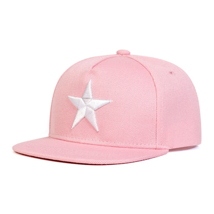 Children Five Pointed Star Embroidery Baseball Caps