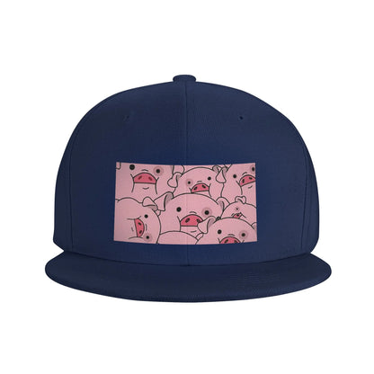 Cute Cartoon Pig Waddles Snapback Cap