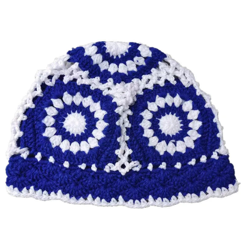 Handmade Crochet Hollow Korean Fashion Bucket Hat