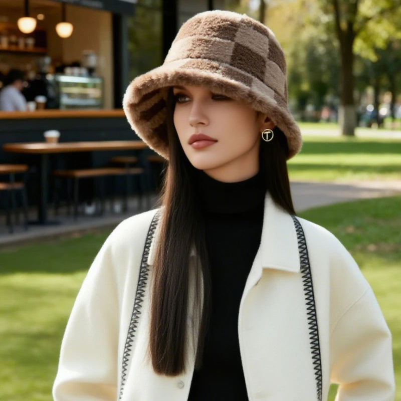 Winter Fleece Earflap Bucket Hat