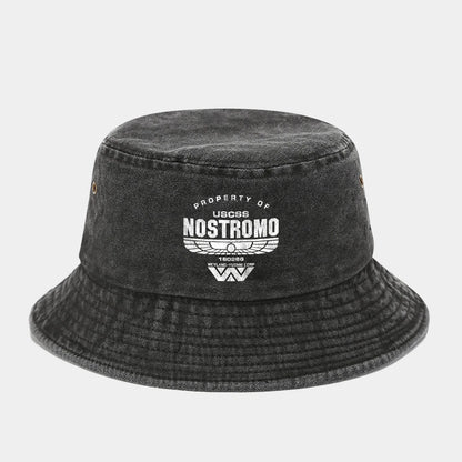 Nostromo Printed Washed Retro Sunshade Fisherman Hat