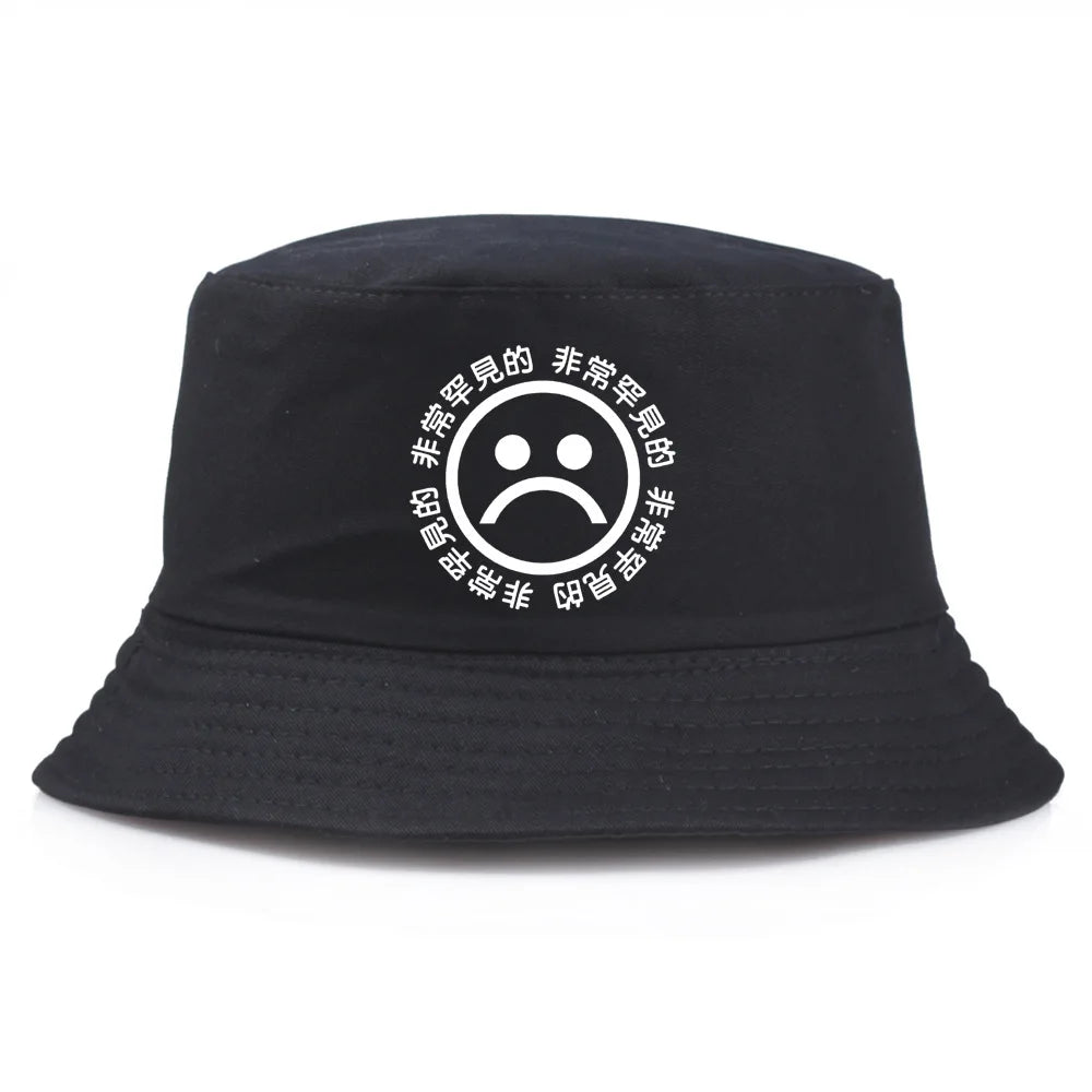 Sad Boy Printed Bucket Hat