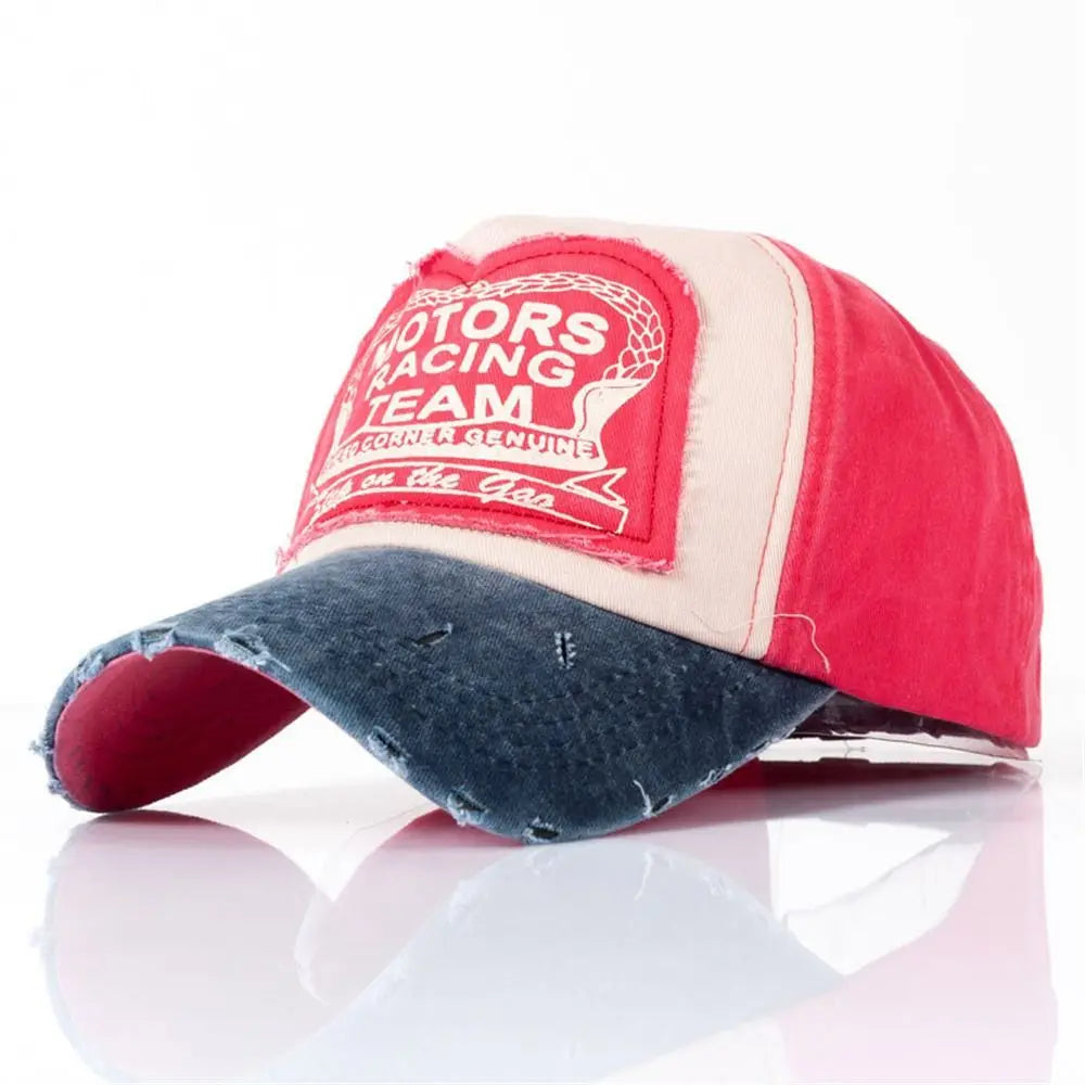Multicolor Letter Patchwork Baseball Cap